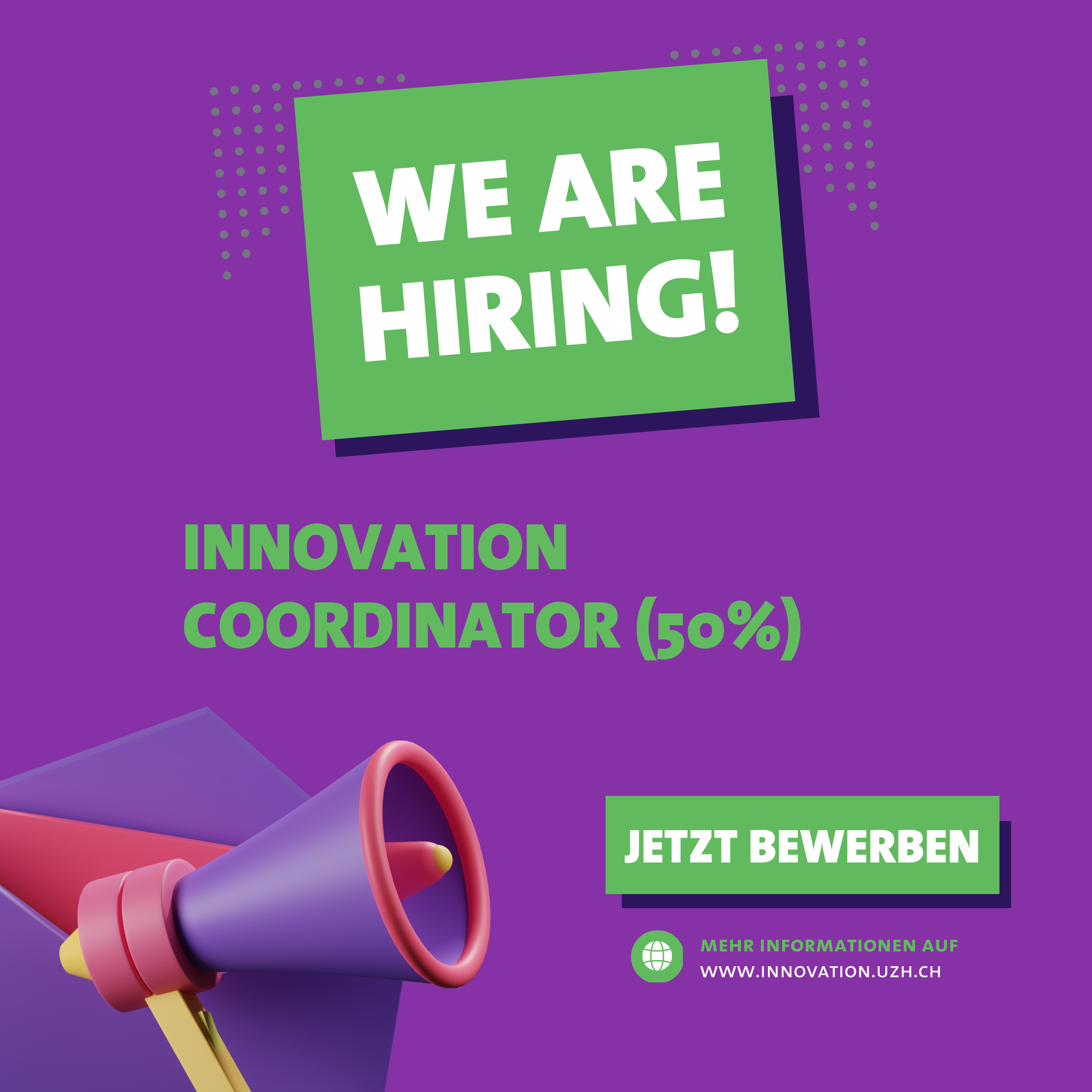We are hiring Innovation Coordinator 50%