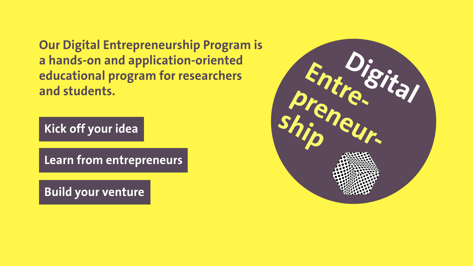 Digital Entrepreneurship Programm